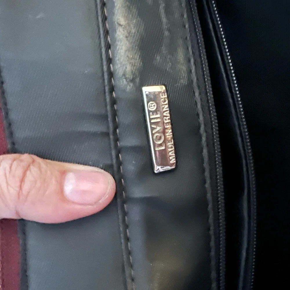 🛑 1 hour sale. Lovie Paris, burgubdy Leather Tote Bag (a Nine West upscale co) - Picture 4 of 8